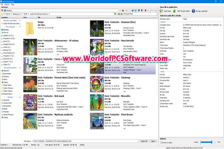 3delite Audio File Browser 1.0.14.52 Free Download With Keygen