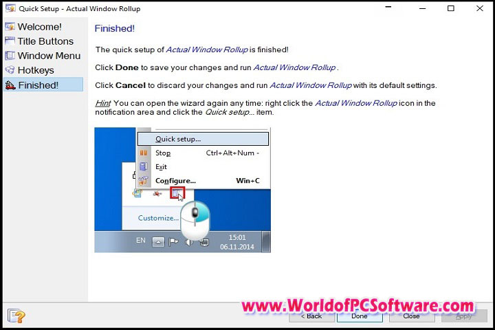 Actual Window Rollup v8.15.1 PC Software