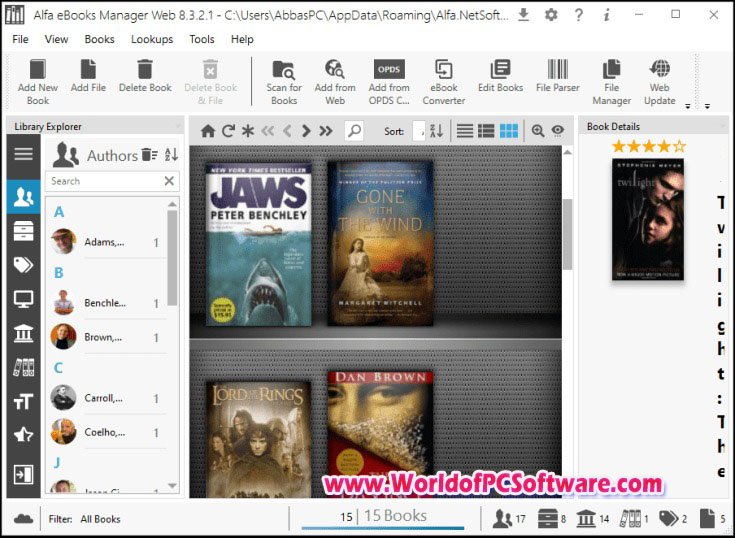 Alfa eBook Manager Pro Web 8.4.76.1 Free Download With Patch