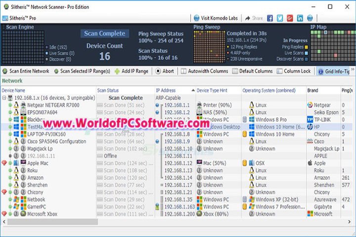 Slitheris Network Discovery Pro 1.1.302 Free Download With Keygen
