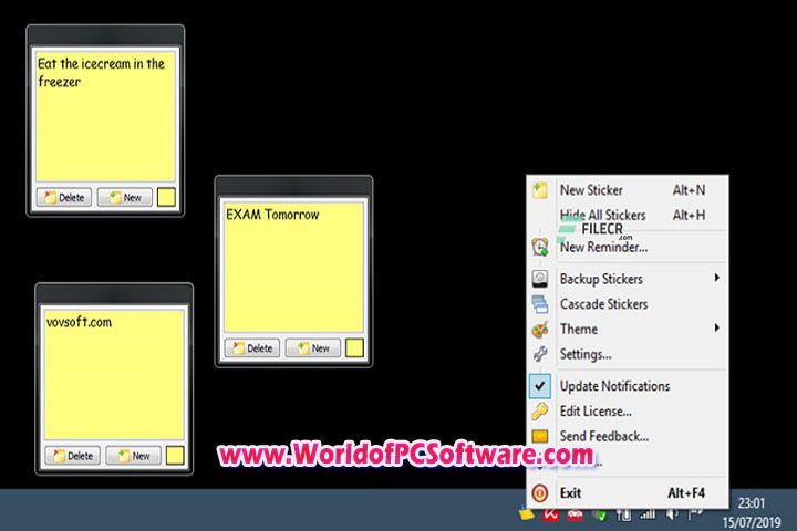 VovSoft Vov Sticky Notes 7.8.0.0 Free Download With Patch