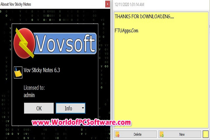 VovSoft Vov Sticky Notes 7.8.0.0 Free Download With Keygen