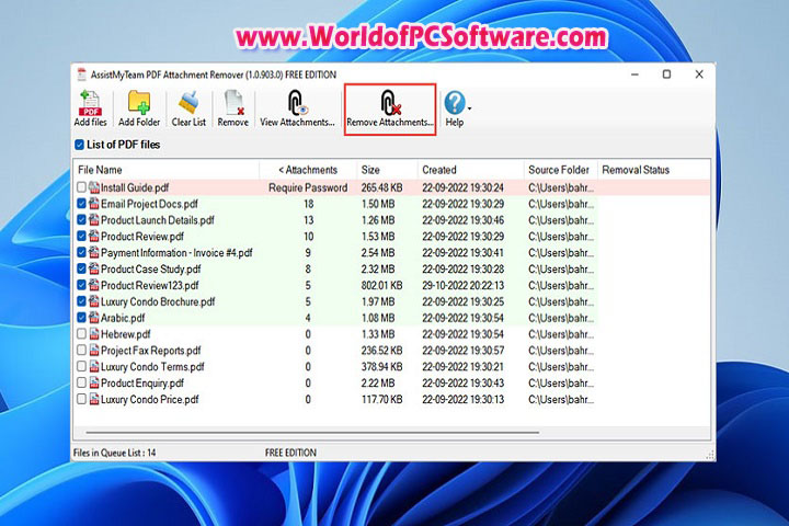 Assist My Team PDF Attachment Remover 1.0.903.0 Free Download With Patch