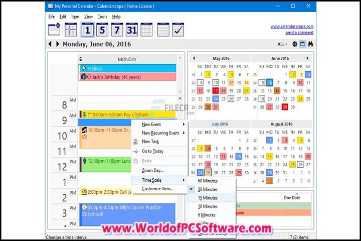 Calendar Scope v12.0.2.3 Free Download With Patch