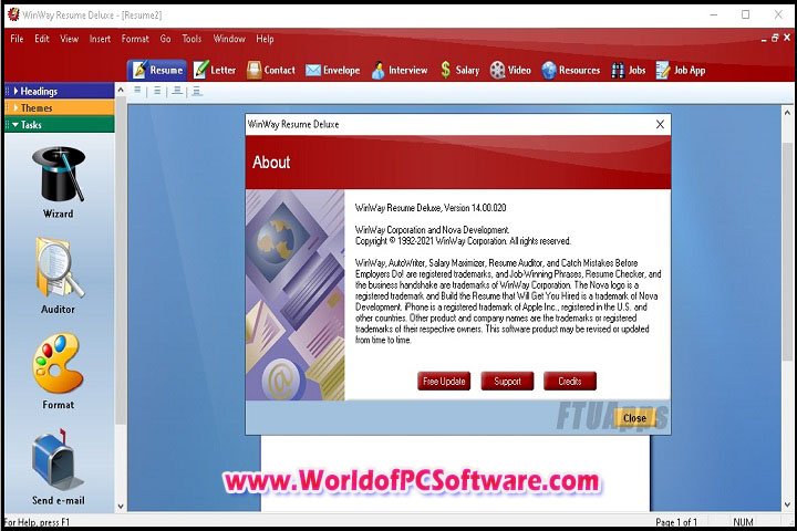WinWay Resume Deluxe v14.00.020 PC Software with patch
