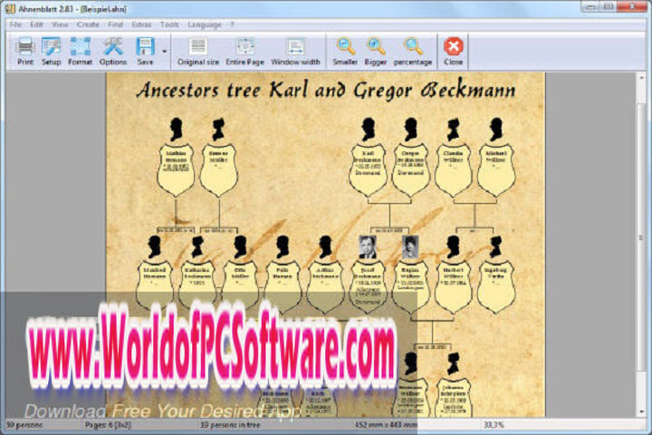 Ahnenblatt v3.53 Free Download