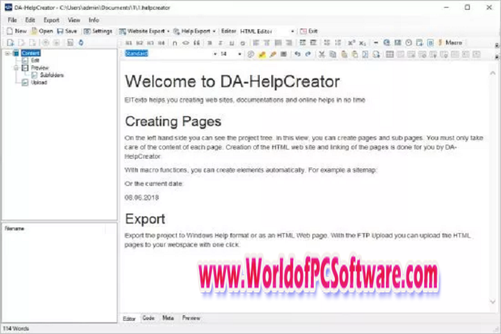 DA Software HelpCreator v2.7 Free Download