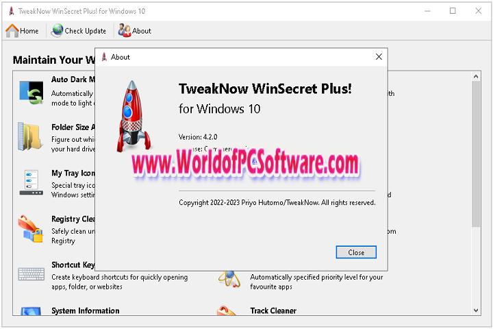 TweakNow WinSecret Plus v4.2 Free Download