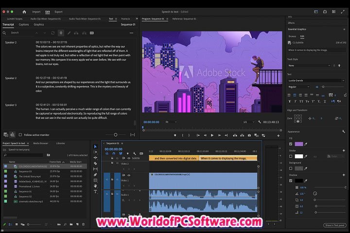 Adobe Speech to Text for v12.0 Premiere Pro 2024 PC Software with patch