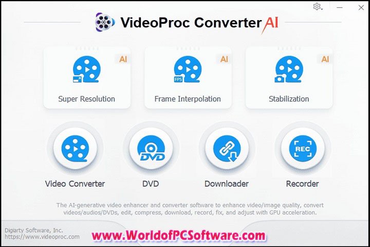 VideoProc Converter AI 6.1 PC Software with crack