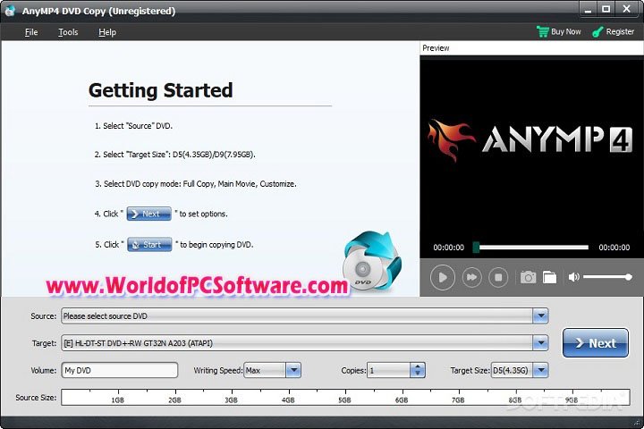 AnyMP4 DVD Copy 3.1.70 PC Software with patch