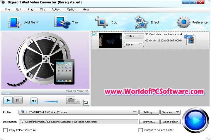 Bigasoft iPad Video Converter 5.7.0.8427 PC Software with keygen