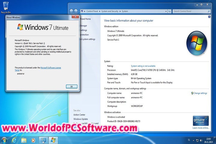 Windows 7 Ultimate SP1 Multilingual Preactivated 2024 PC Software with patch